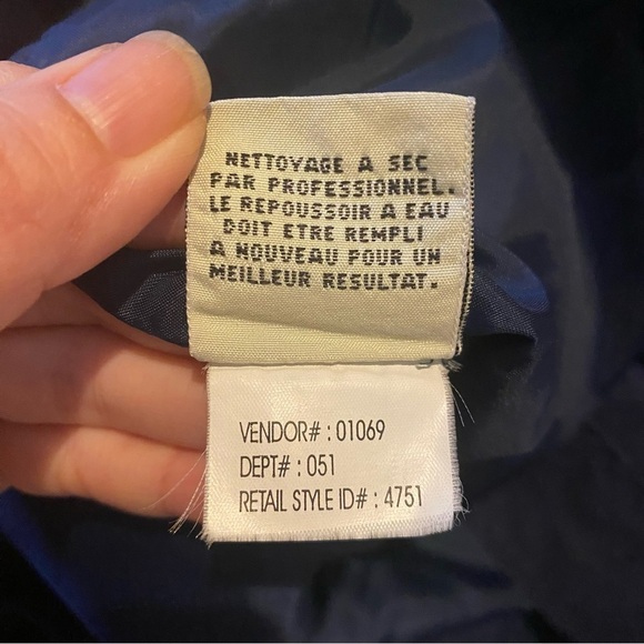 Vintage EDDIE BAUER Men Navy Wool Plaid Lined Parka Jacket Size Large - Picture 9 of 9